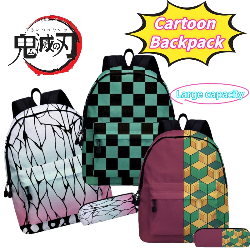 Travel Accessories And Bags - Mochila leve para estudantes Demon Slayer