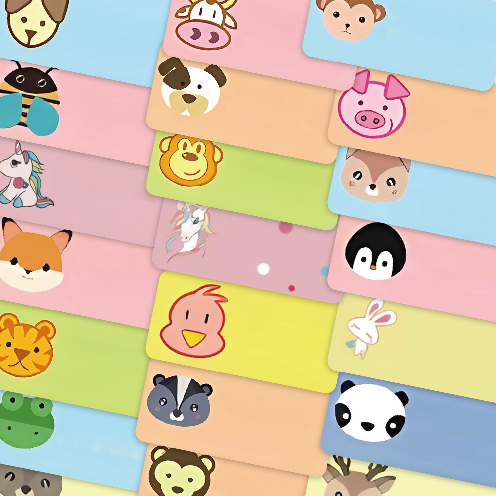 Sticker Luggage Decorative - 50 pçs nome dos desenhos animados