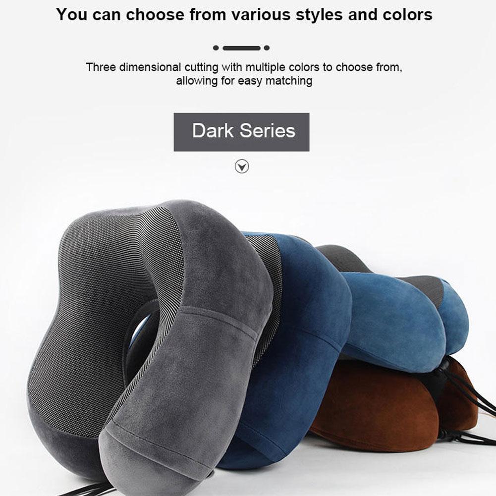 Travel Pillow Inflatable - Travesseiro de pescoço de recuperação lenta