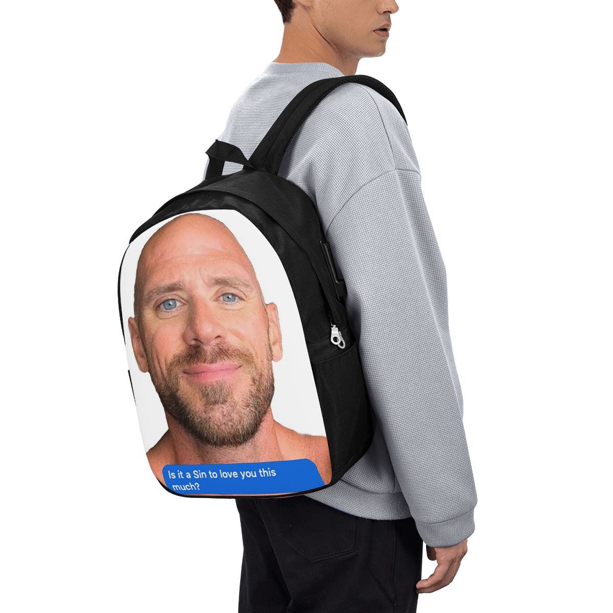 Travel Packing Accessories - Mochila Johnny Sins Flirty Text Bubble