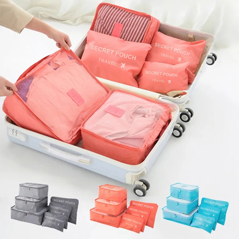 Travel Accessories Organiser - 6 pçs saco de armazenamento de