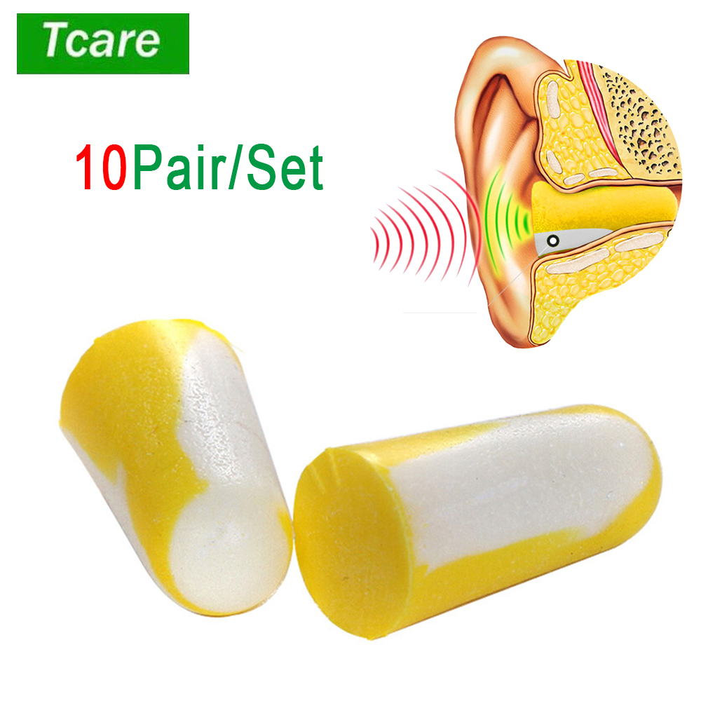 Earplug Set Foam - Tcare 10 pares/set tampões de ouvido
