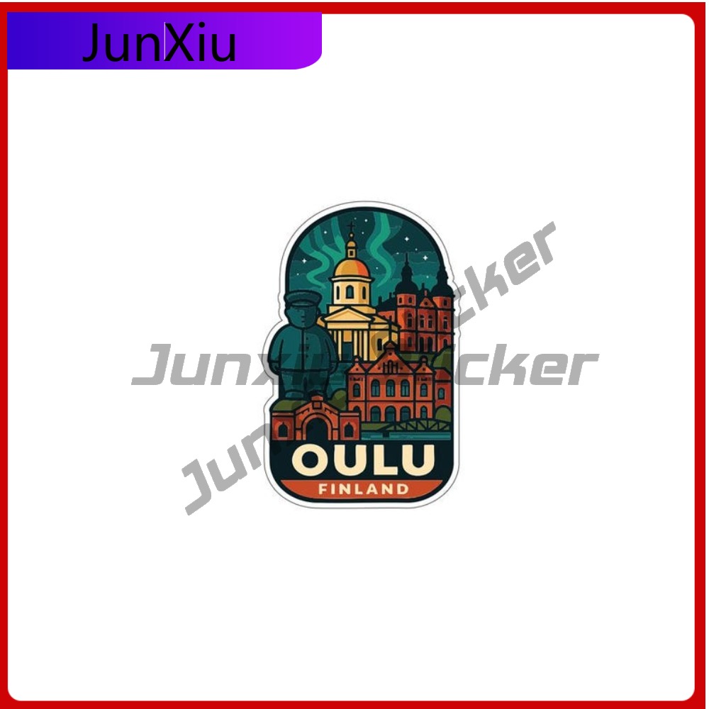 Sticker Luggage Decorative - Oulu finlândia cidade decalque de vinil