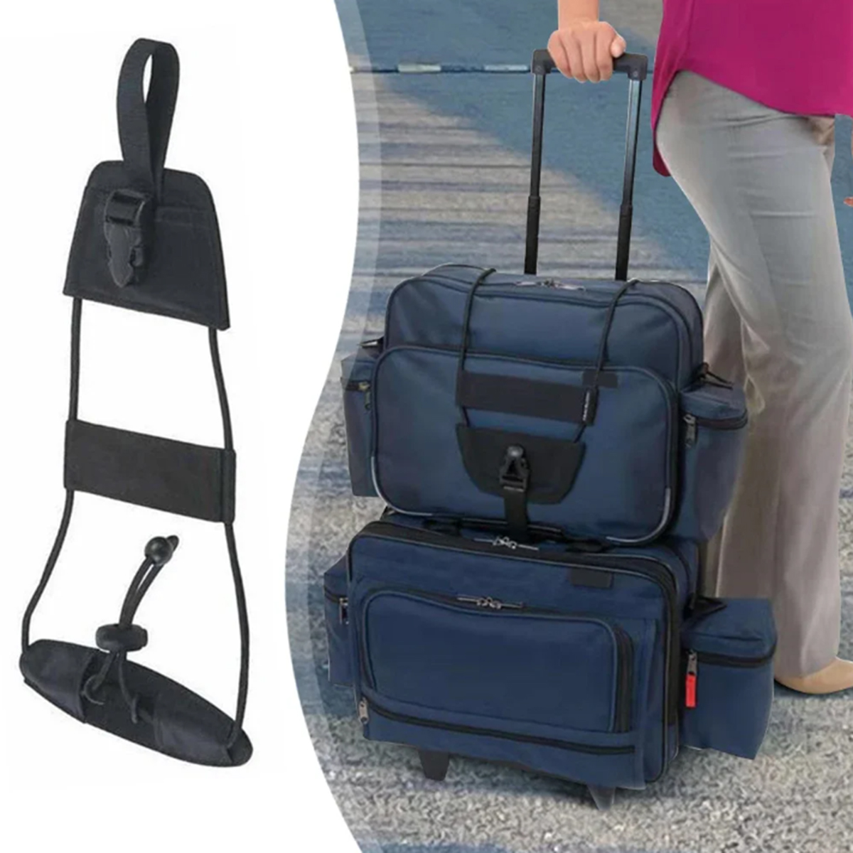 Travel Accessories Luggage Straps - Cinta de Conexão para Bagagem de