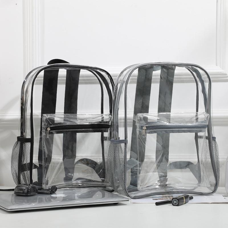 Travel Packing Accessories - Mochila Transparente de PVC para Esportes