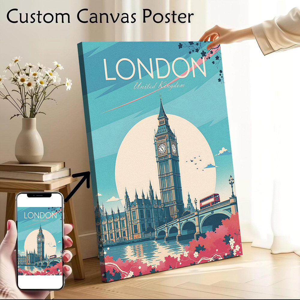 Travel Accessories London - Pôster de lona para viagem a