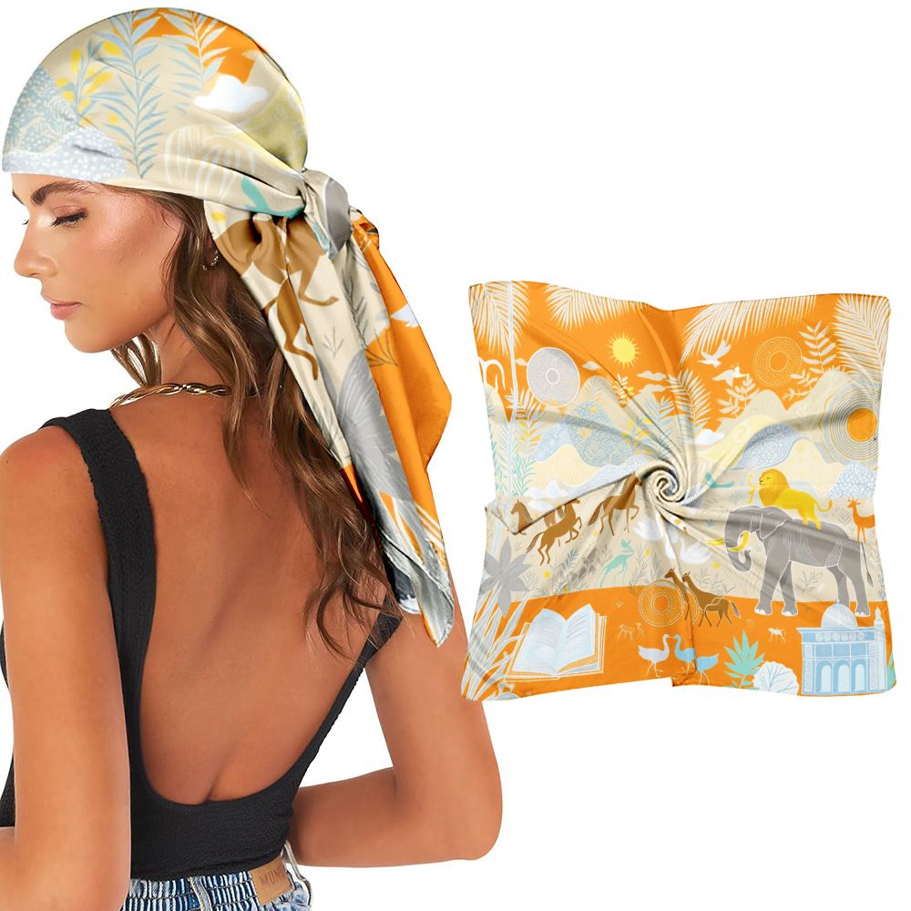 Travel Accessories Present - Lenço de Seda com Estampa Floral