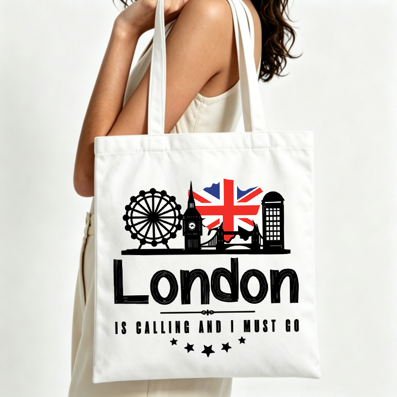 Travel Accessories London - Bolsa tote feminina de lona com