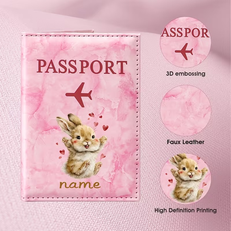 Travel Accessories Present - Porta-passaporte de PU com design de