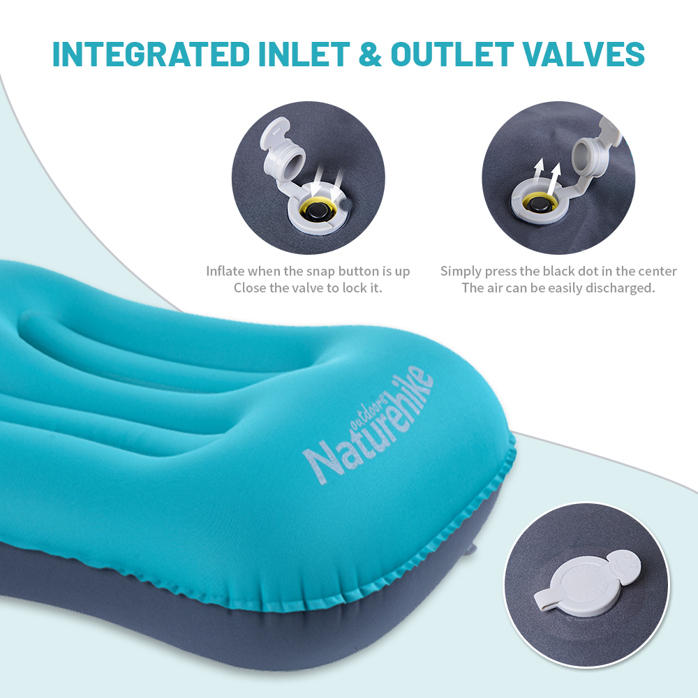 Naturehike travesseiros infláv - Travel Pillow Inflatable avaliação e preço