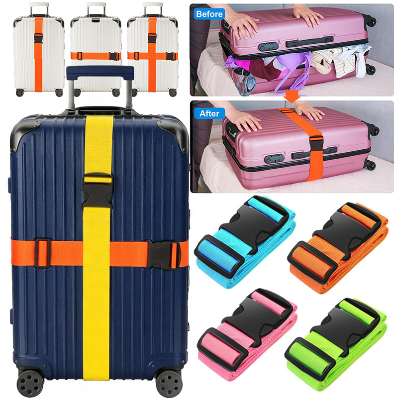 NOVO Cinto de Bagagem Reto par - Travel Accessories Luggage Straps avaliação e preço