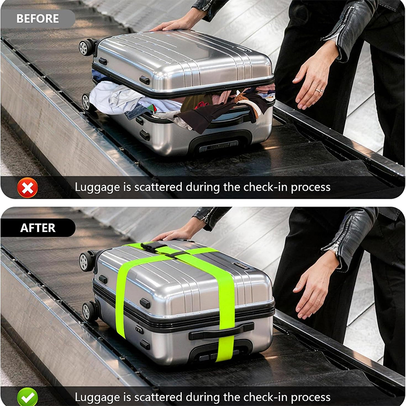 NOVO Cinto de Bagagem Reto par - Travel Accessories Luggage Straps avaliação e preço