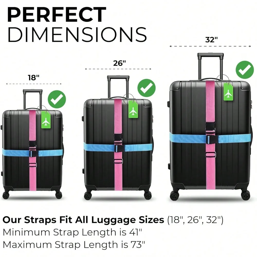 Conjunto de alça de bagagem co - Travel Accessories Luggage Straps avaliação e preço