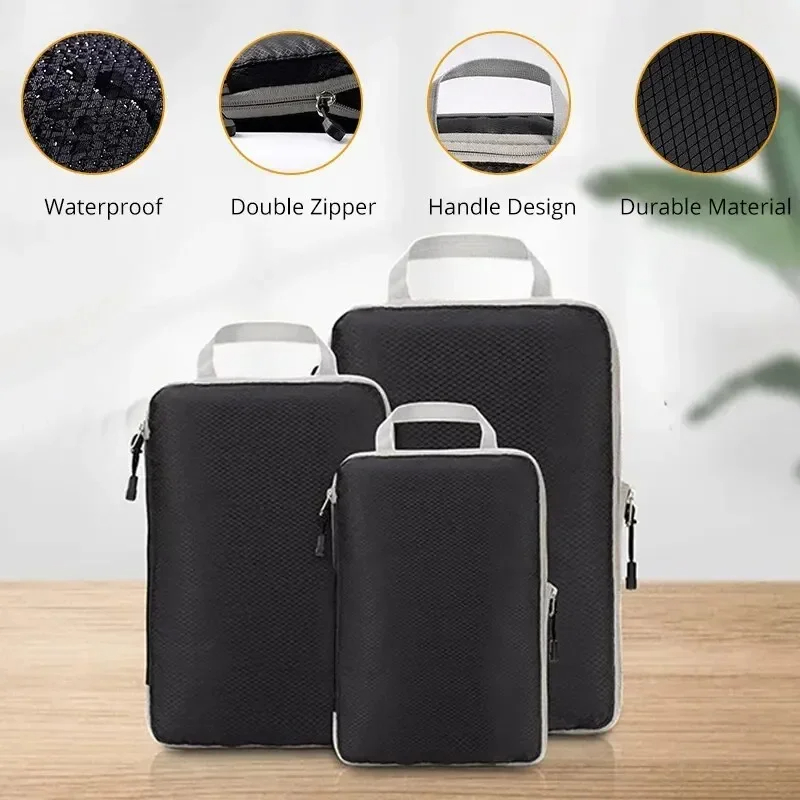 Kit 3 Peças: Sacos Organizador - Travel Accessories Organiser avaliação e preço