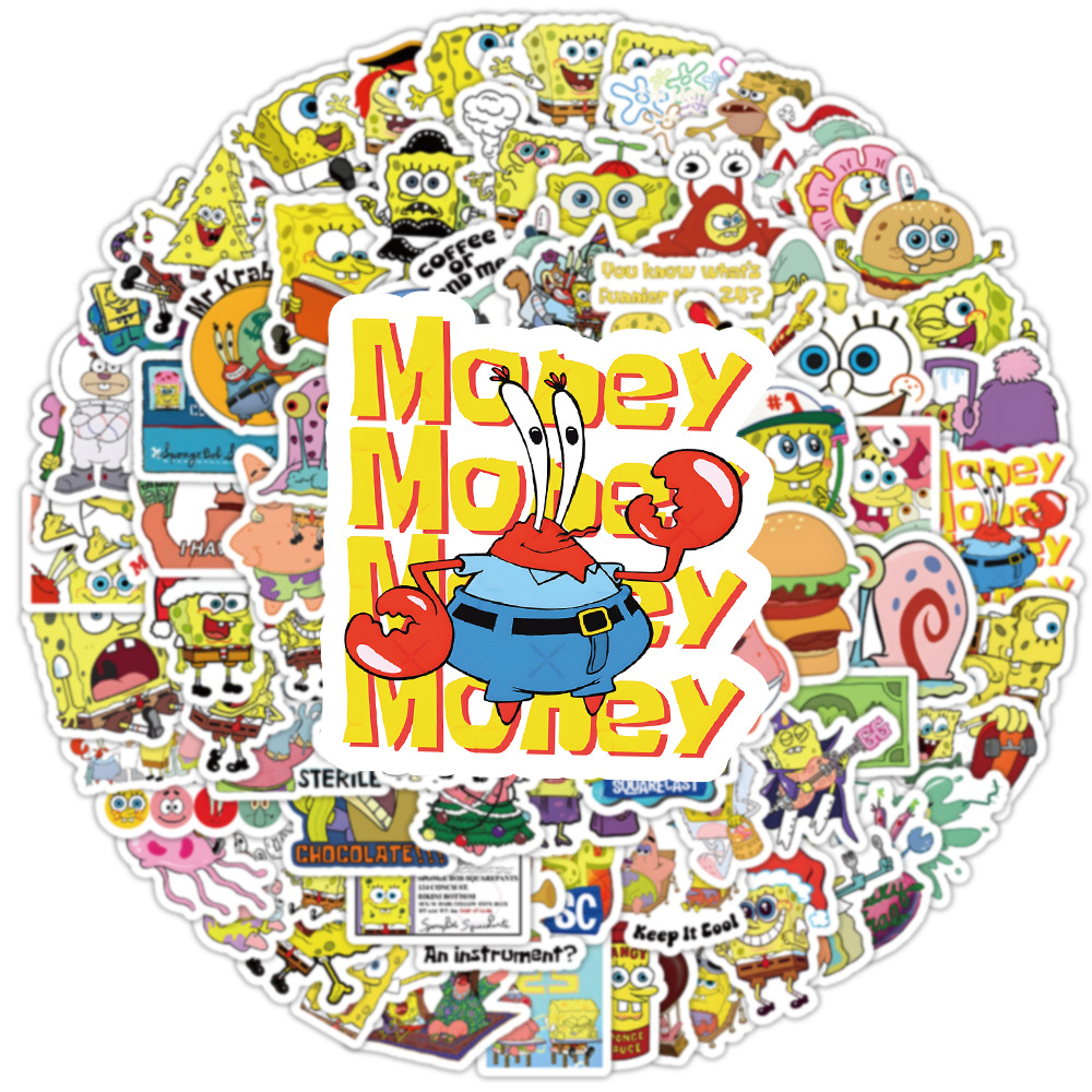 100pcs Adesivos Kawaii do Bob  - Sticker Luggage Decorative avaliação e preço
