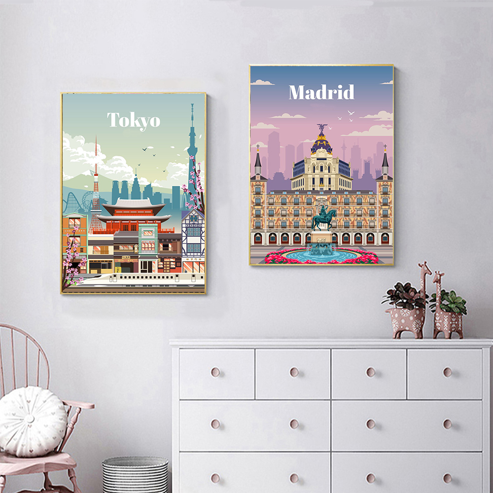 City Landscape Diamond Paintin - Travel Accessories London avaliação e preço