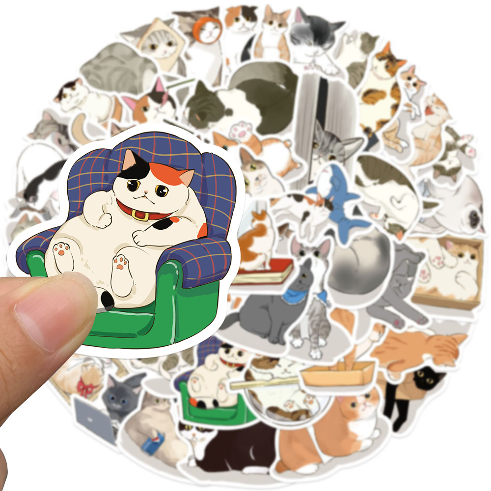 50 pçs bonito labirinto gato a - Sticker Luggage Decorative avaliação e preço