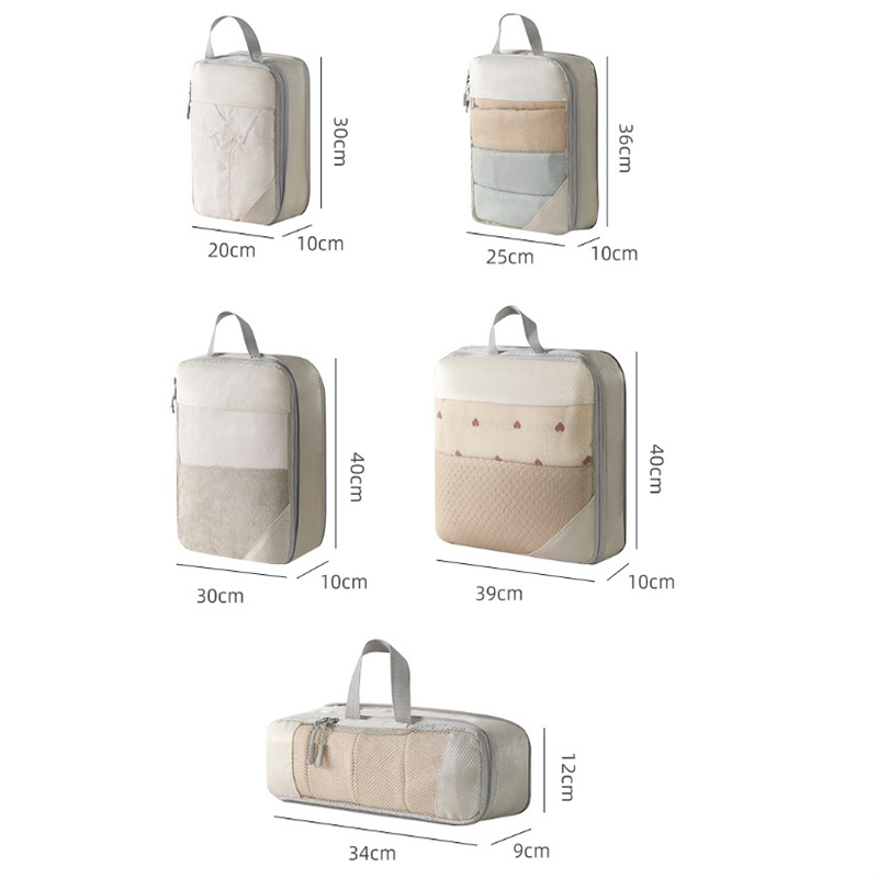 Conjunto de 5 Peças de Bolsa d - Travel Accessories Organiser avaliação e preço