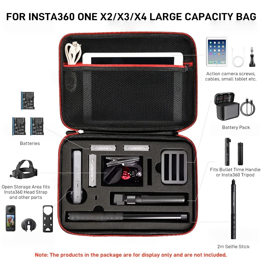 Caixa para insta360 x5 x4 x3 x - Travel Video Accessories avaliação e preço