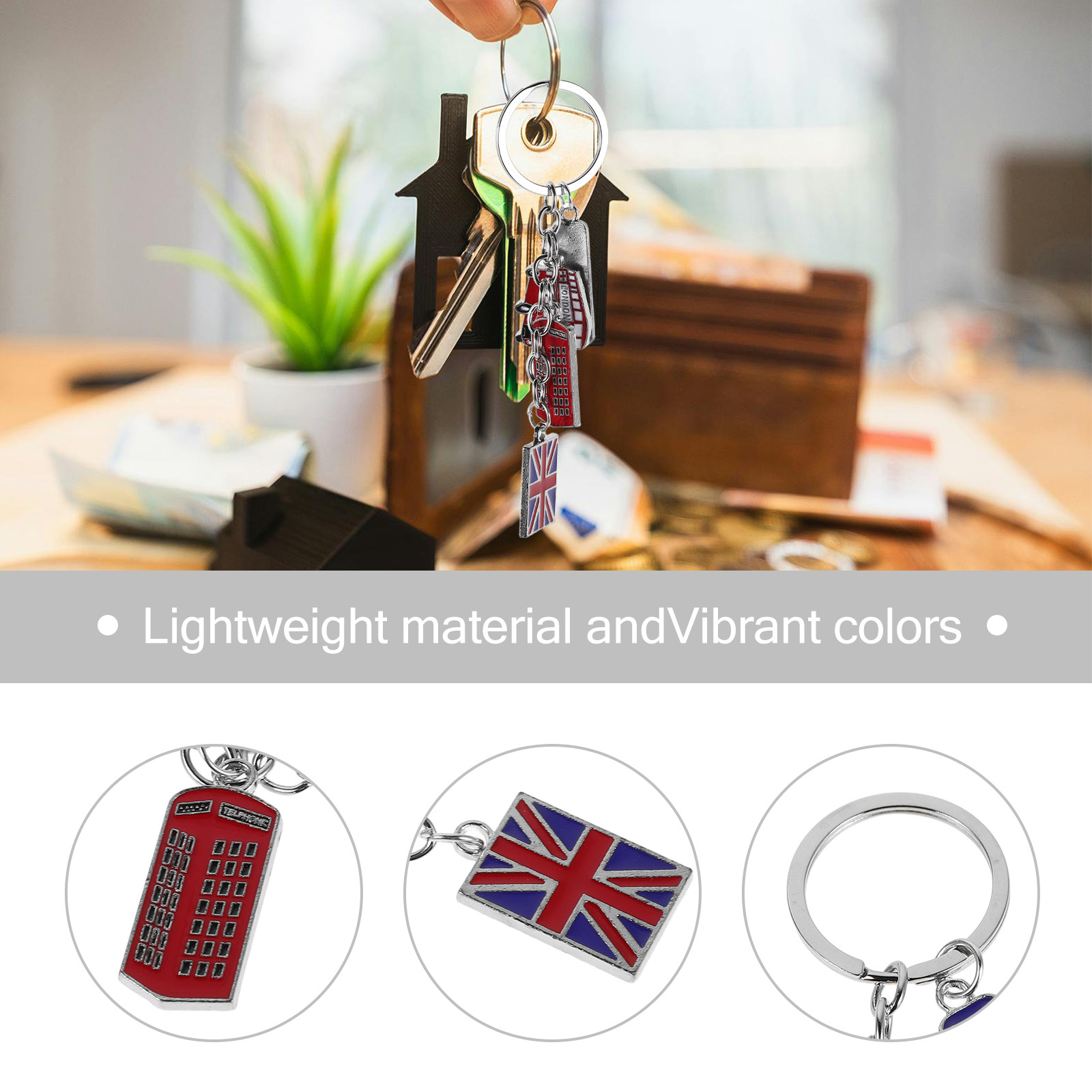 5 Chaveiros com a Bandeira do  - Travel Accessories London avaliação e preço