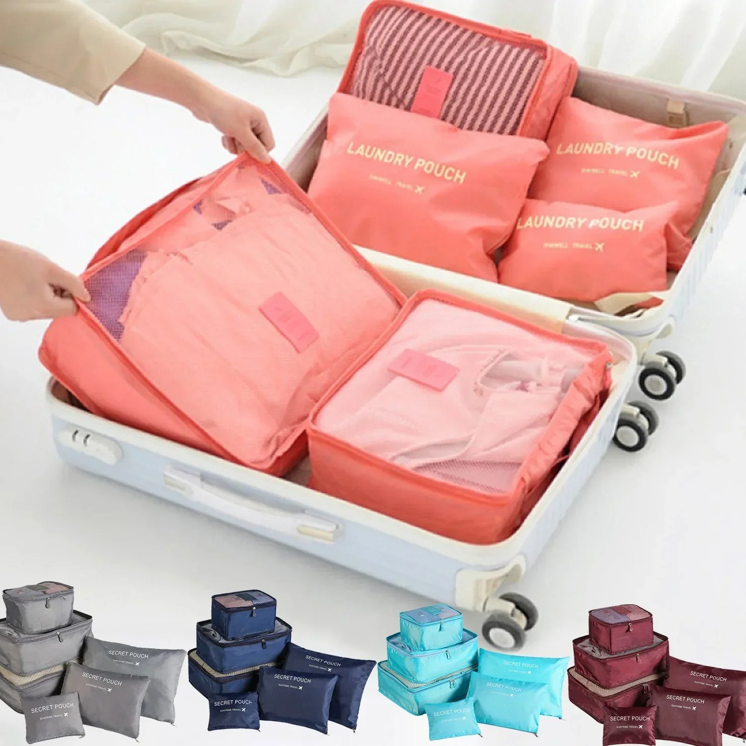Conjunto de 6 Peças de Bolsas  - Travel Accessories Organiser avaliação e preço