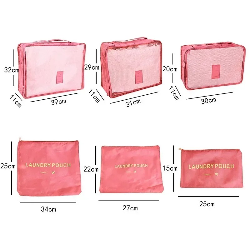 Conjunto de 6 Peças de Bolsas  - Travel Accessories Organiser avaliação e preço