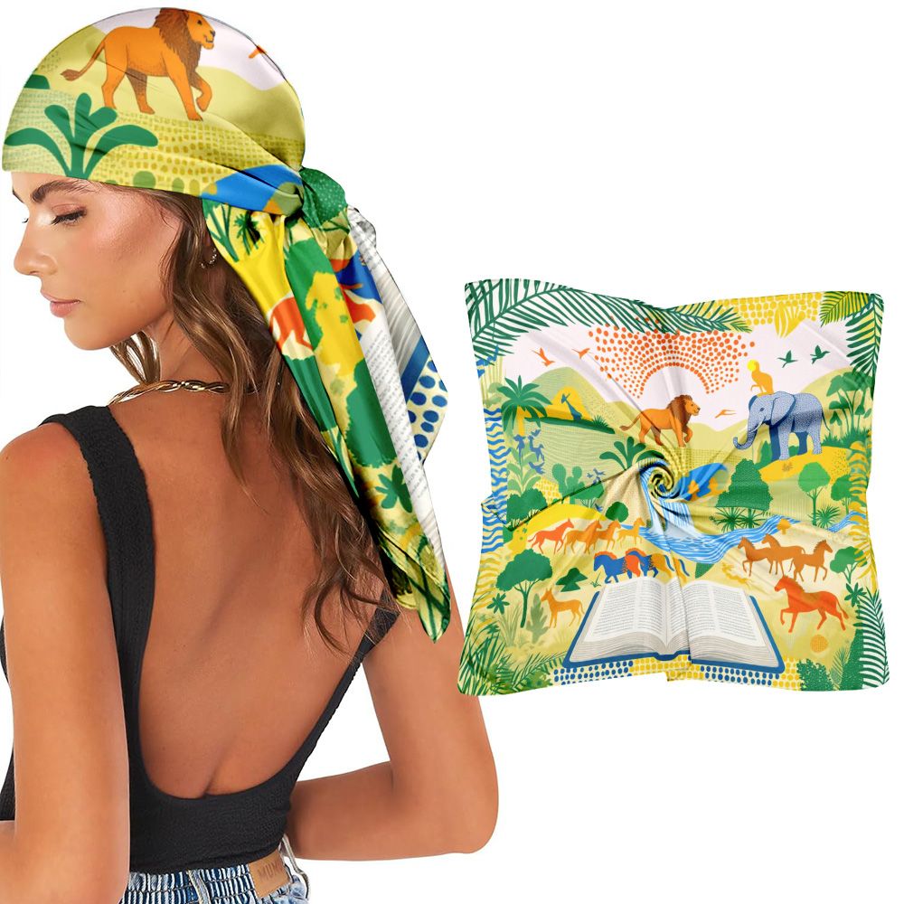 Lenço de Seda com Estampa Flor - Travel Accessories Present avaliação e preço