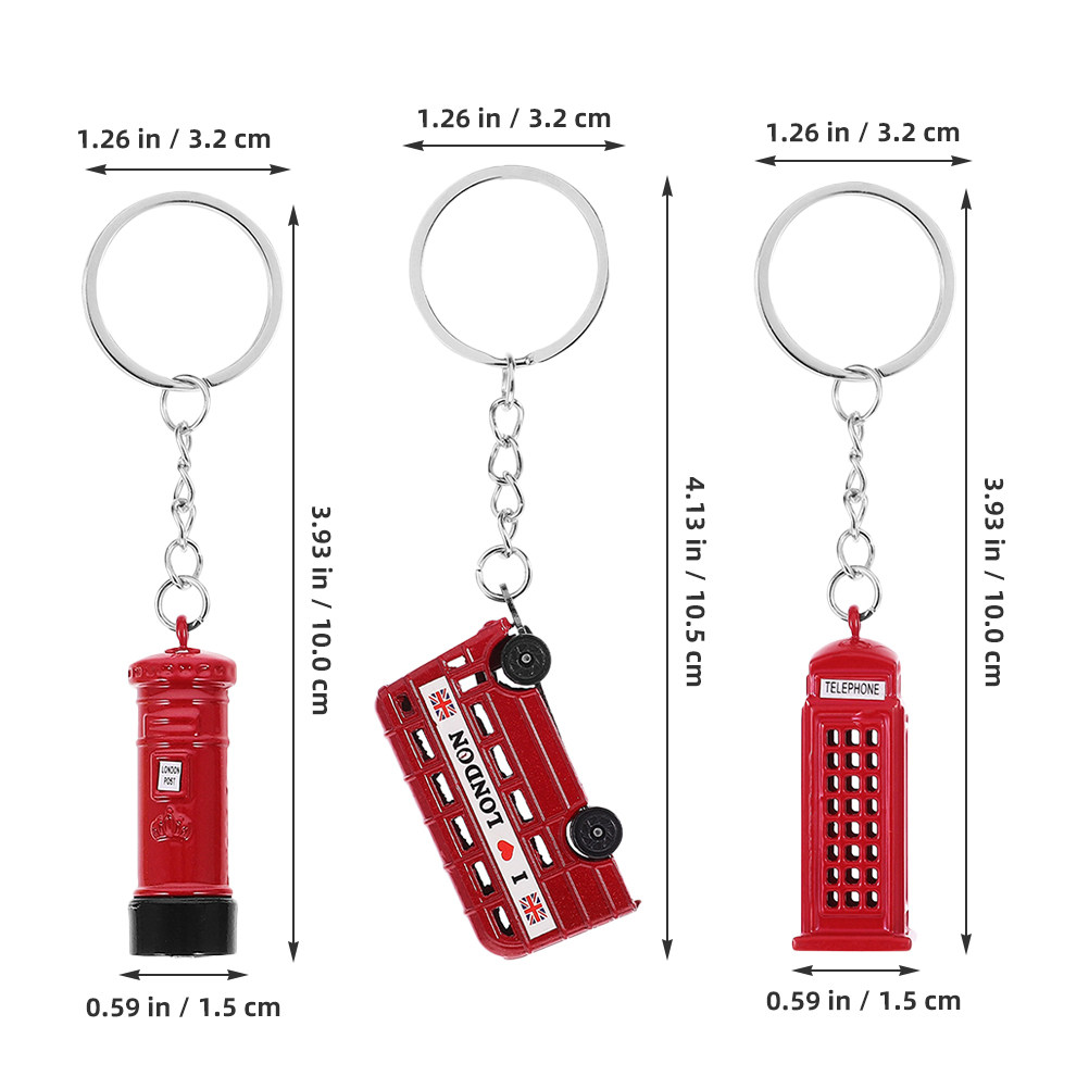 Conjunto de 3 Chaveiros de Sou - Travel Accessories London avaliação e preço