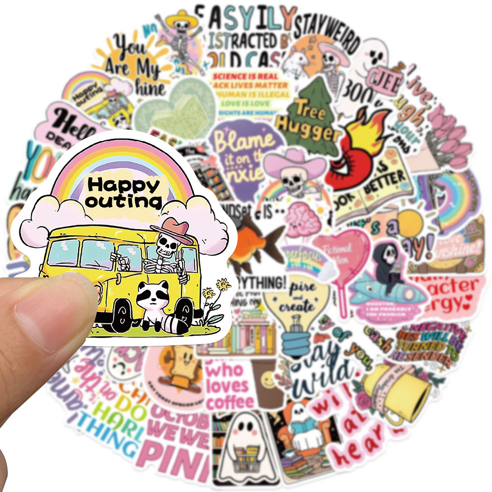 50 pçs engraçado dos desenhos  - Sticker Luggage Decorative avaliação e preço