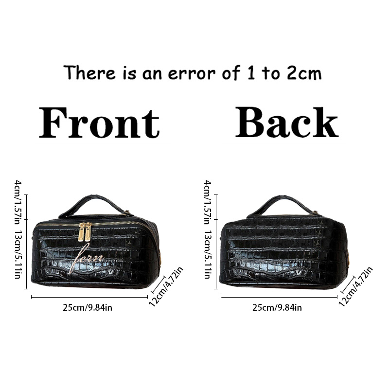Bolsa de Maquiagem Croc Bordad - Travel Accessories Present avaliação e preço