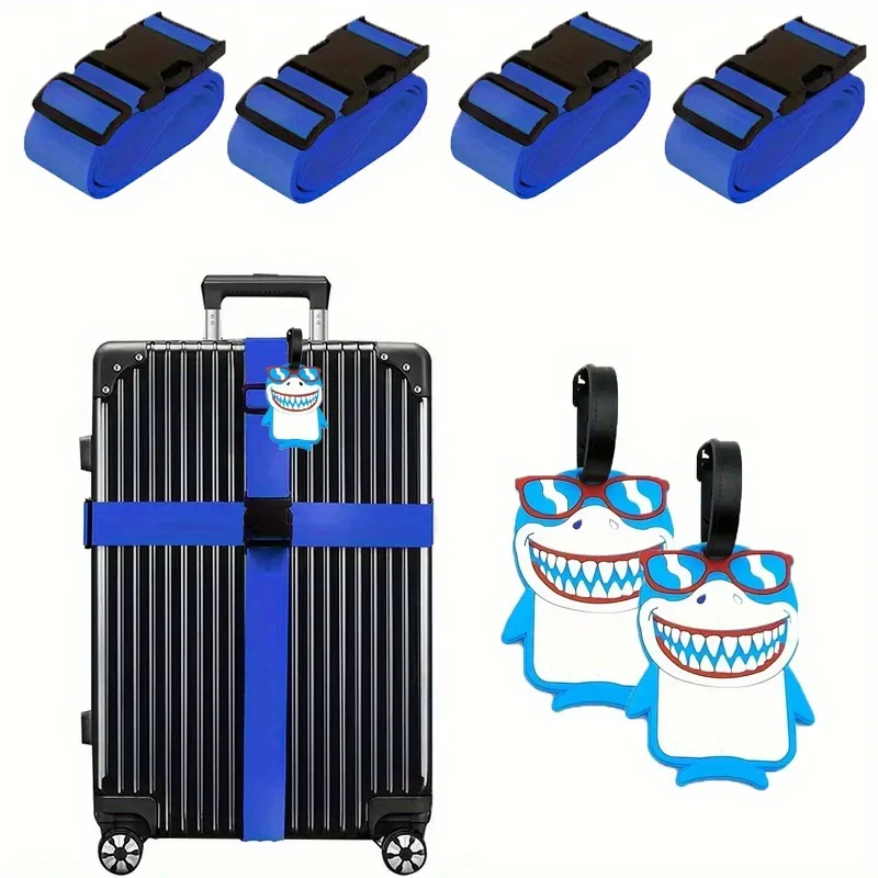 6 pacote de alças de bagagem c - Travel Accessories Luggage Straps avaliação e preço