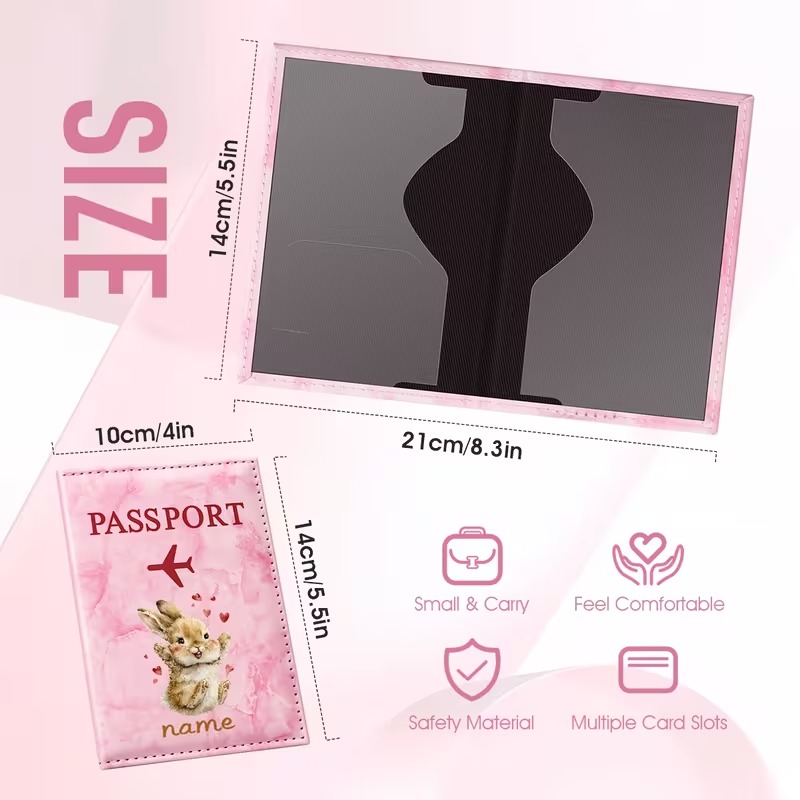 Porta-passaporte de PU com des - Travel Accessories Present avaliação e preço